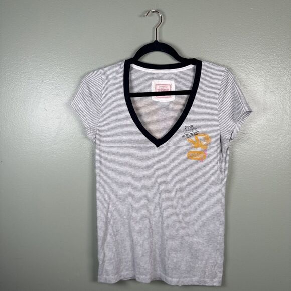 Victoria’s Secret PINK Jones & Mitchell Mizzou Missouri Tigers Vneck Size Medium - Picture 2 of 9